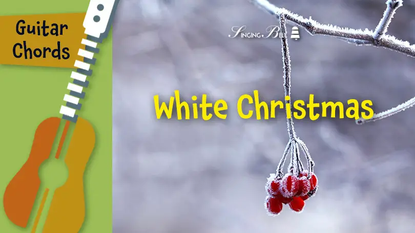 White Christmas guitar chords tabs sheet music printable PDF - free download