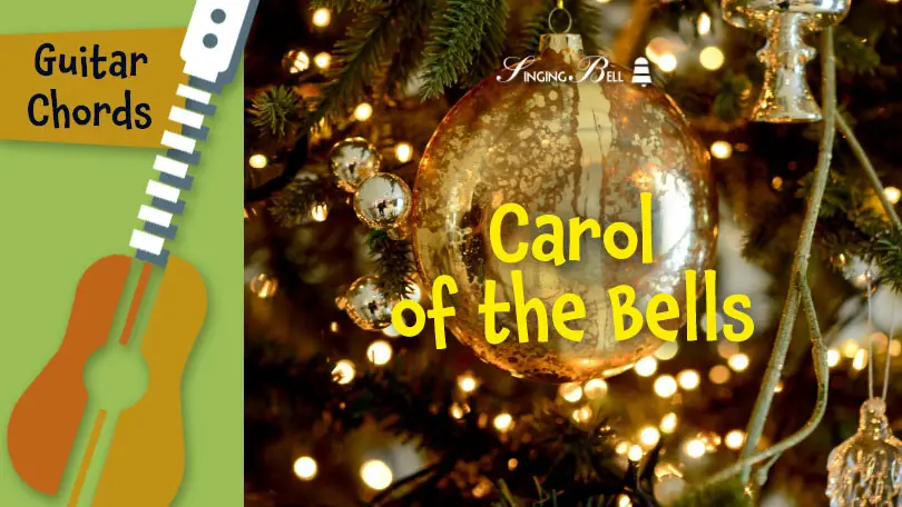Guitar_carol_of_the_bells_SOCIAL : Singing Bell Carol of the Bells guitar chords tabs sheet music printable PDF free download