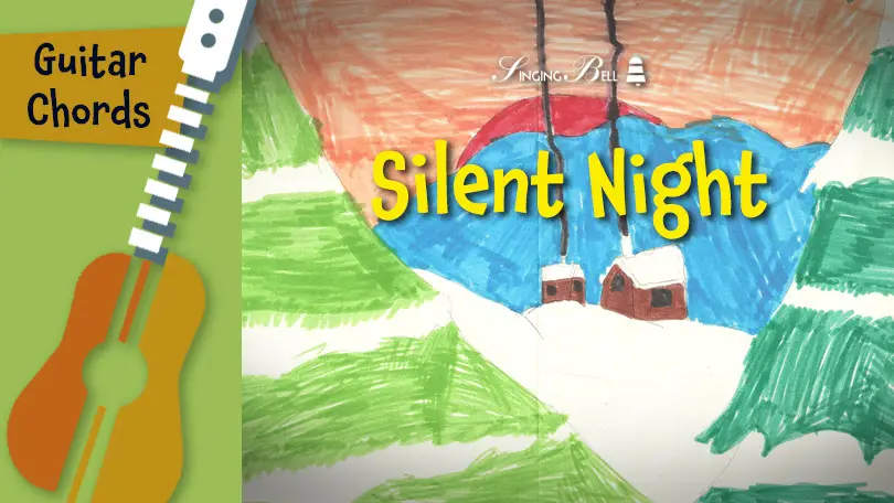 Guitar_silent_night_SOCIAL : Singing Bell Silent Night guitar chords tabs sheet music printable PDF - free download