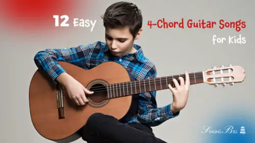12 Easy 4 Chord Guitar Songs for Kids to Play and Enjoy