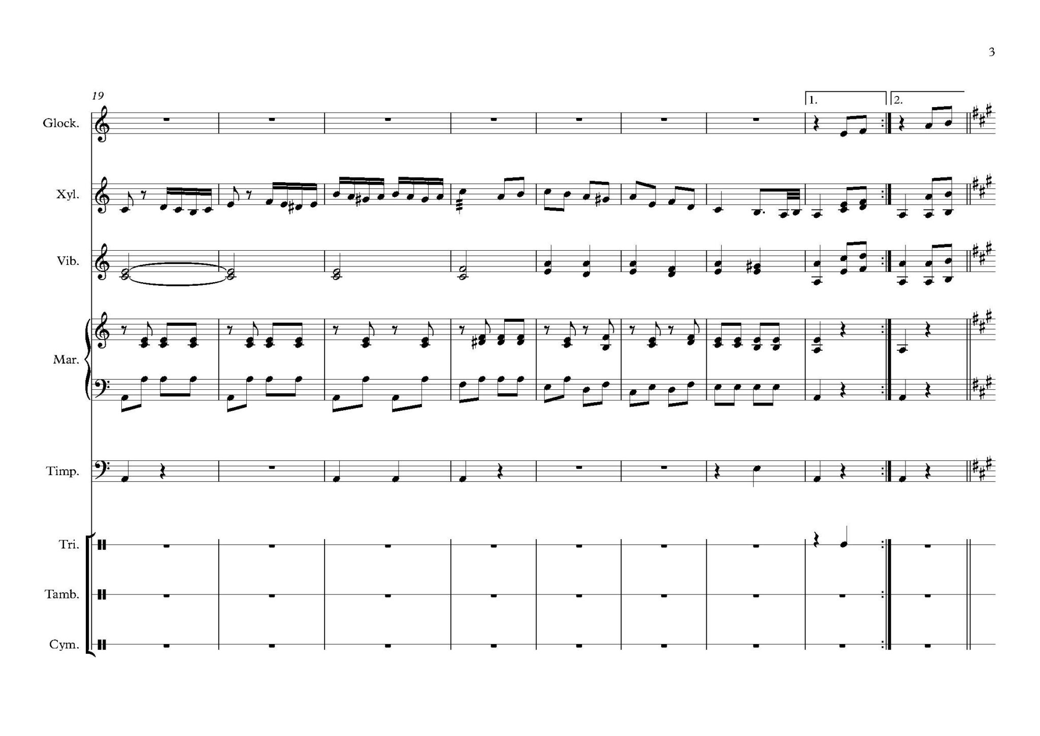 Rondo alla Turca Percussion Ensemble Sheet Music