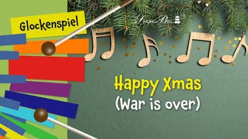 Happy Xmas War is over free xylophone glockenspiel sheet music