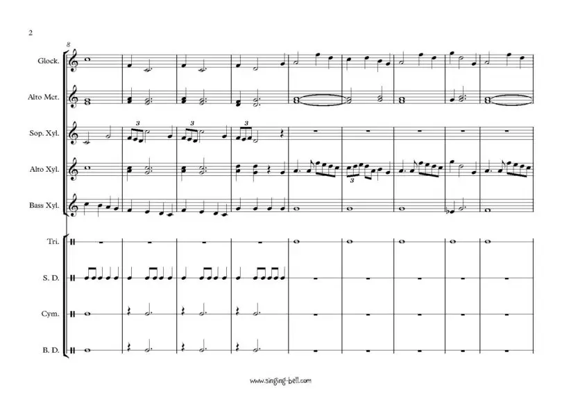 Star Wars Theme Orff sheet music - p.2