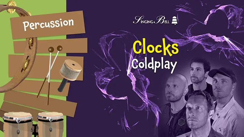 Clocks By Coldplay for Solo Marimba - Sheet Music and PDF