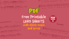100+ Free Printable Sheet Music with Lyrics - PDF Download