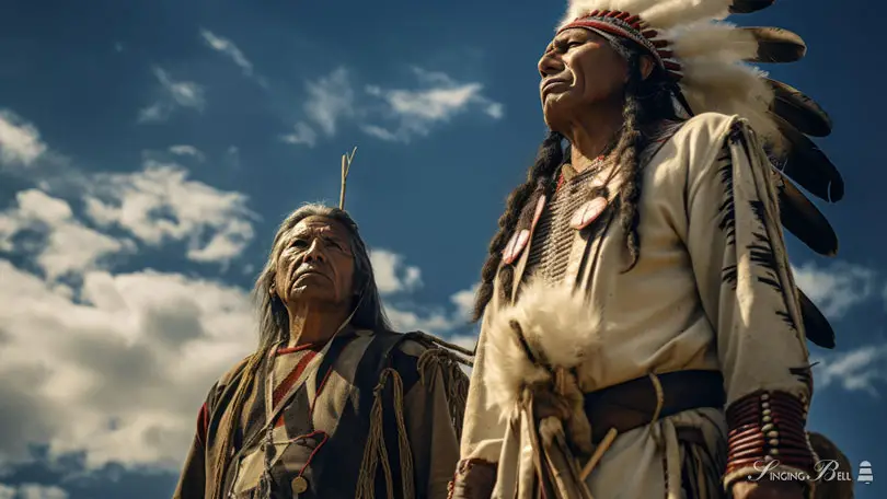 Native-americans-wearing-traditional-clothes : Singing Bell