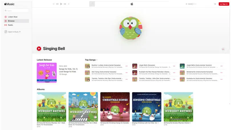 Singing-Bell-Apple-music : Singing Bell