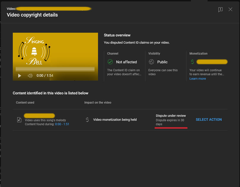 How to Remove Copyright claims on YouTube - Step 8