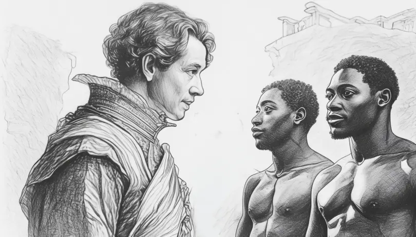 Depiction of slave trade : Singing Bell Depiction of slave trade