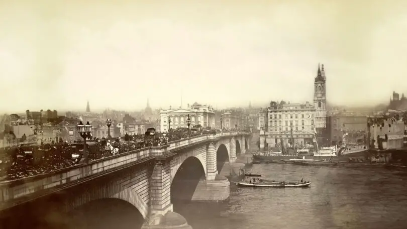 London Bridge Cornell University Library - AI-modified : Singing Bell London Bridge Cornell University Library - AI-modified