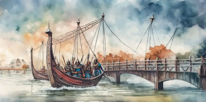 Vikings attacking London Bridge : Singing Bell Vikings attacking London Bridge