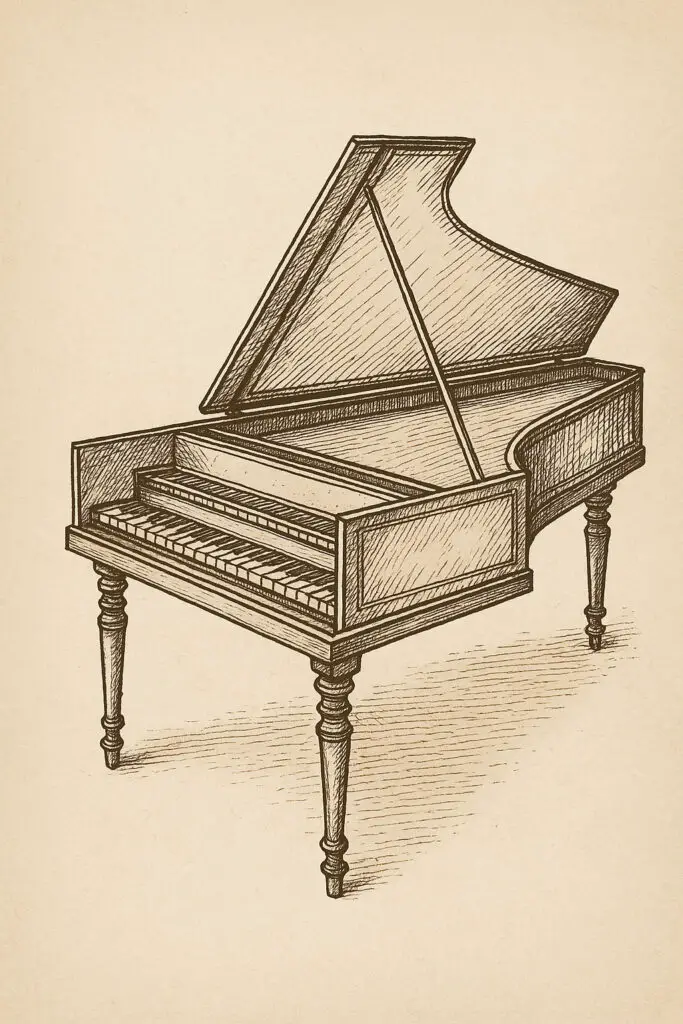 harpsichord-instruments-of-the-1500s-Singing-Bell : Singing Bell harpsichord