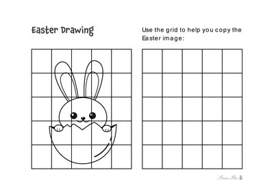 Easter Drawing grid